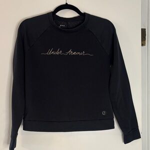 Under Armour Women's Black Script Logo Sweatshirt